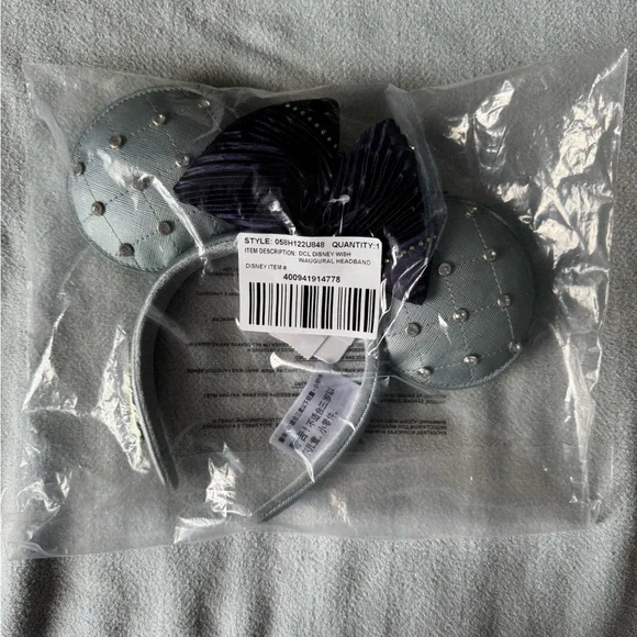 Disney Cruise Line Inaugural Wish Ears - NIP - Picture 3 of 3